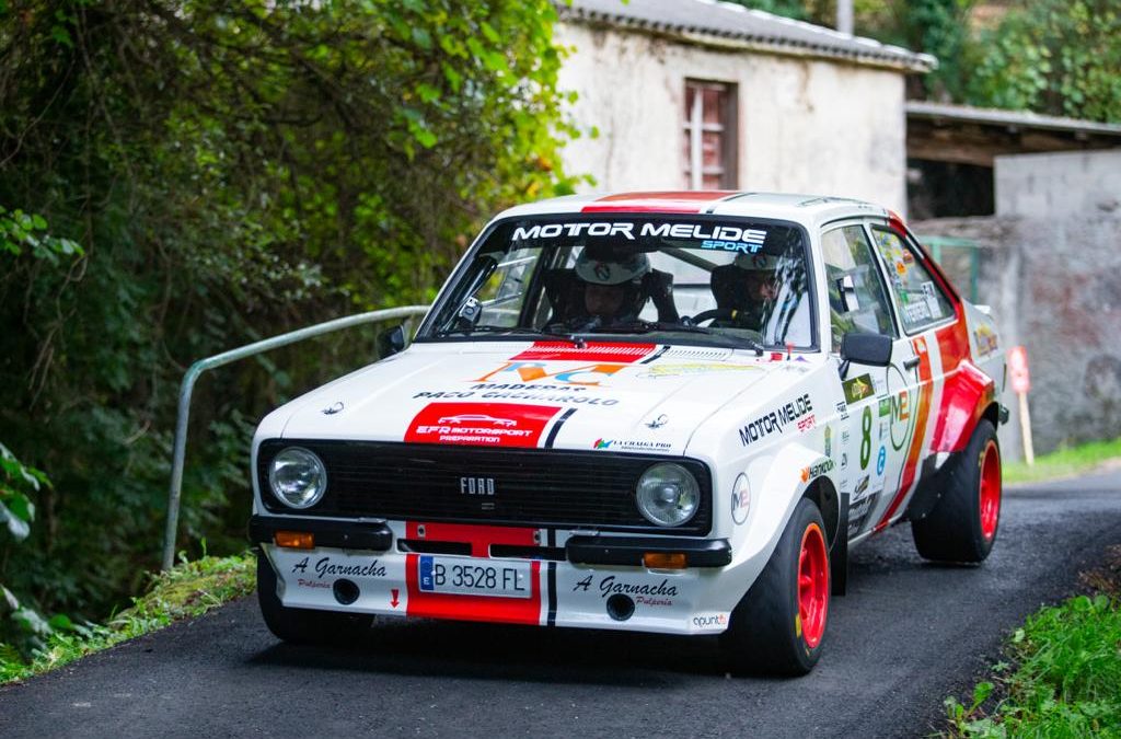 Jesús Ferreiro, leader at the start of the Rallye Rías Altas Histórico